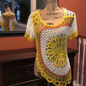 Crocheted coverup, no size